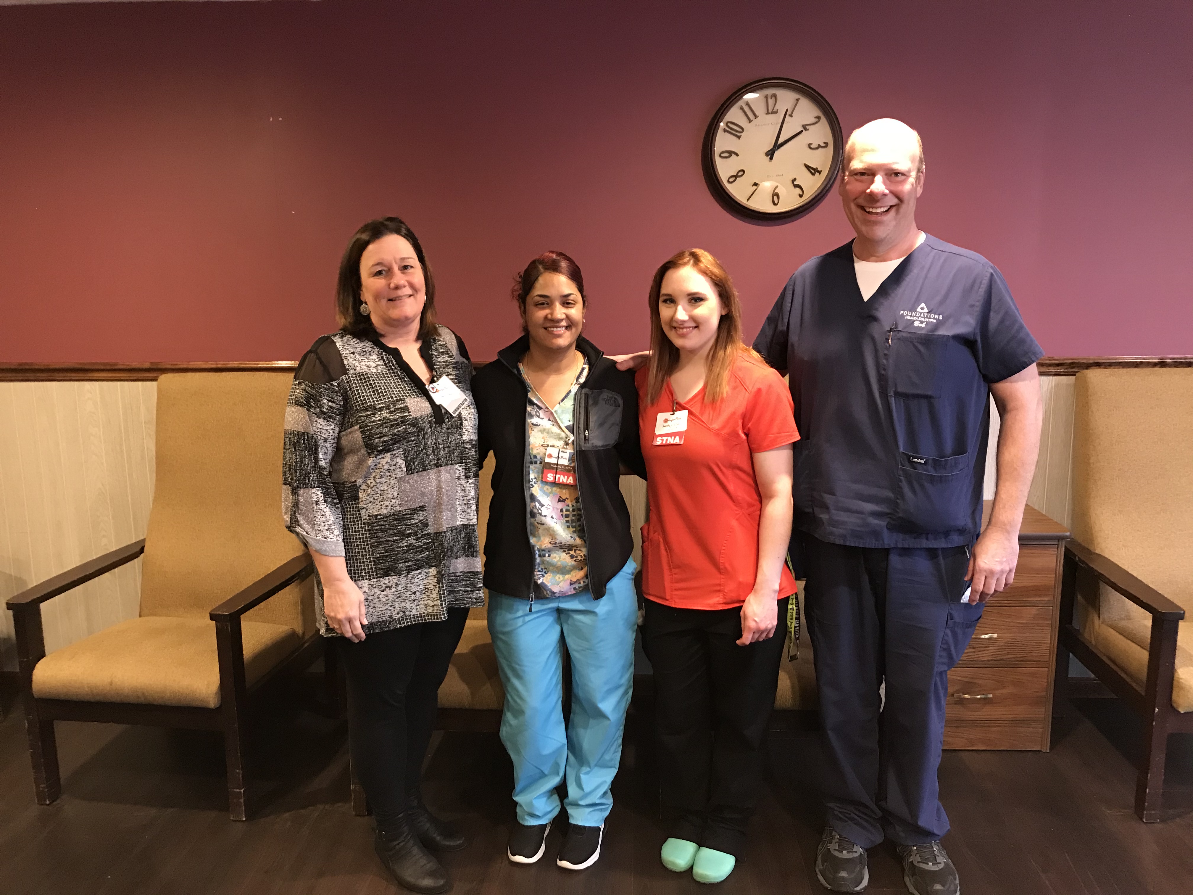 Foundations Health Leader Works Alongside STNA at Carington Park